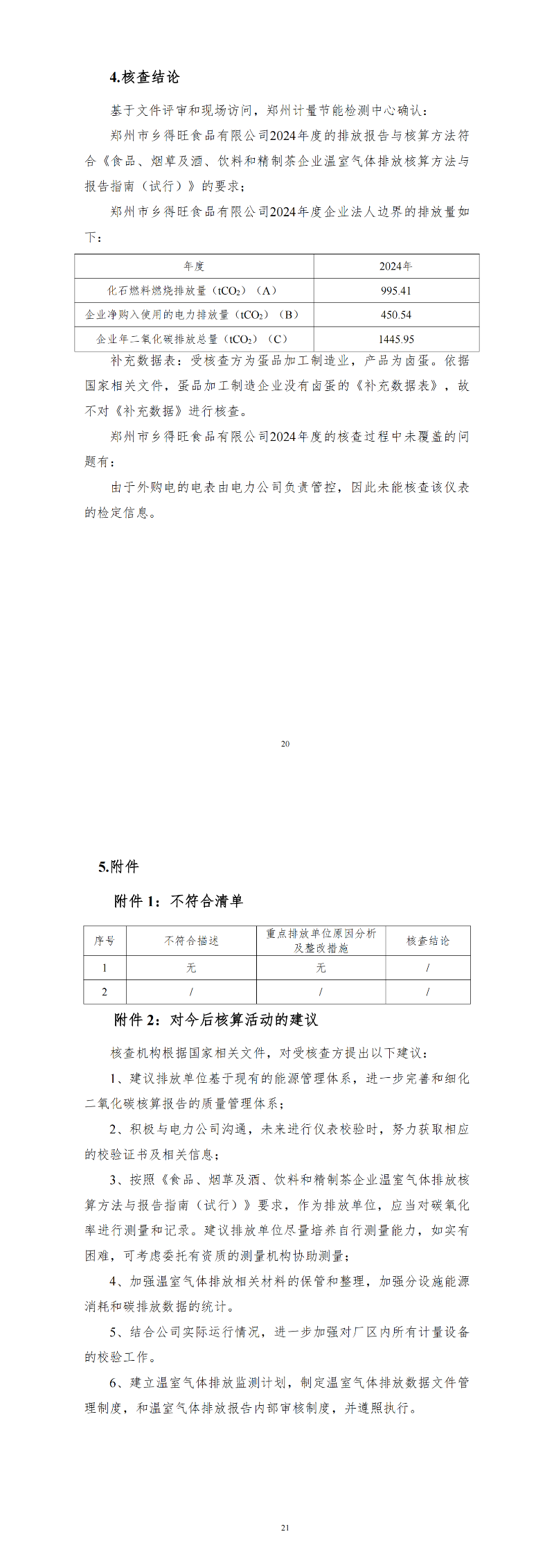 鄭州市鄉(xiāng)得旺食品有限公司2024年溫室氣體排放核查報(bào)告_02